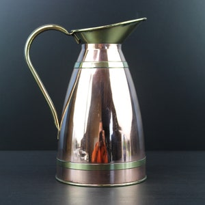 Antique brass copper jug pitcher.