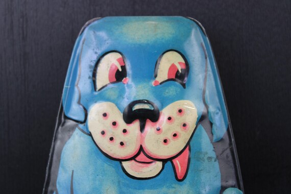 A Vintage Blue Dog Toffee Candy Tin by George W Horner. - Etsy