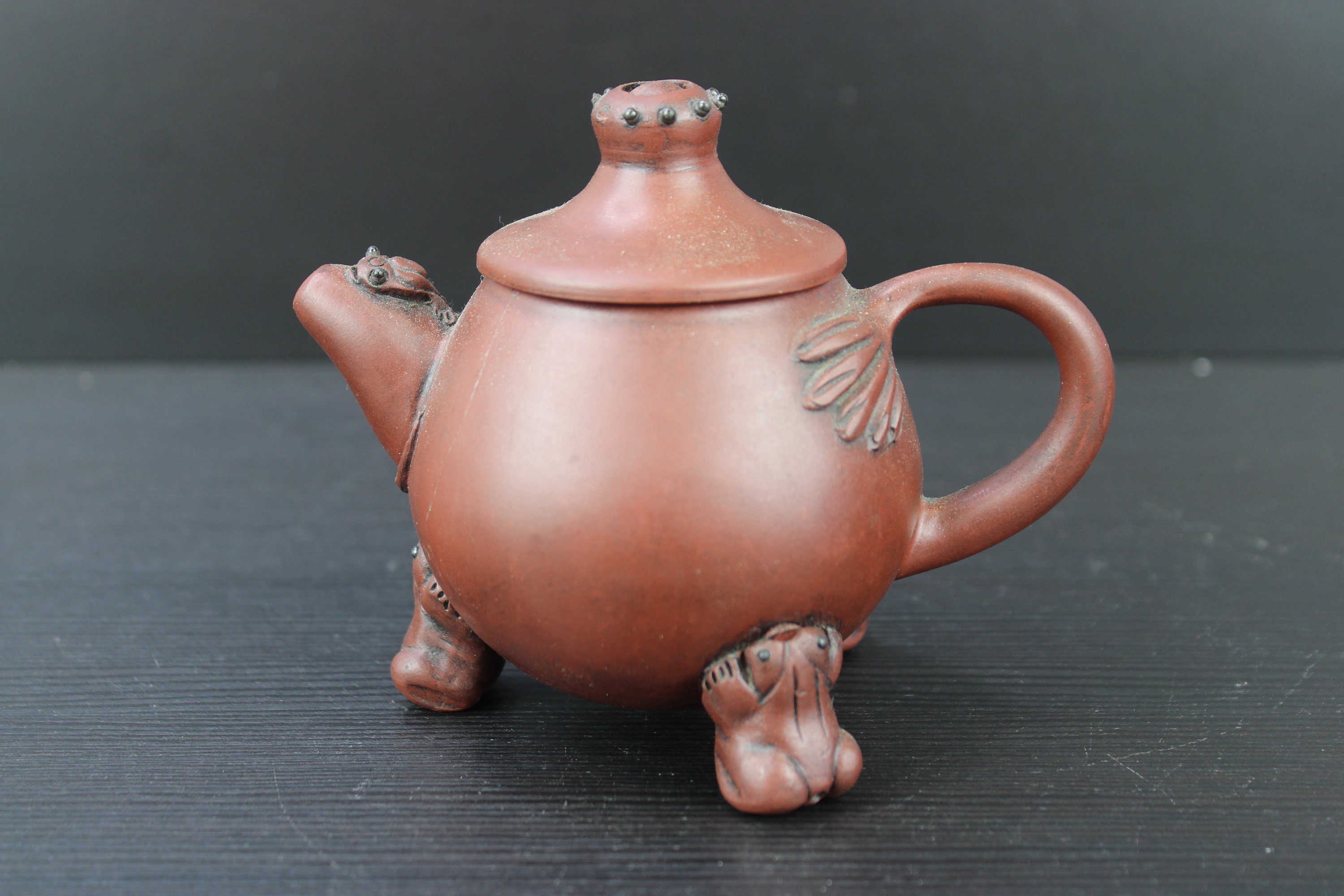Chinese Yixing Pottery Frog Feet Teapot Marked. - Etsy