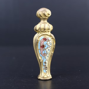 Antique Victorian bronze with enamel wax seal stamp.
