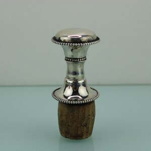 Antique Victorian Dutch silver two piece cork.