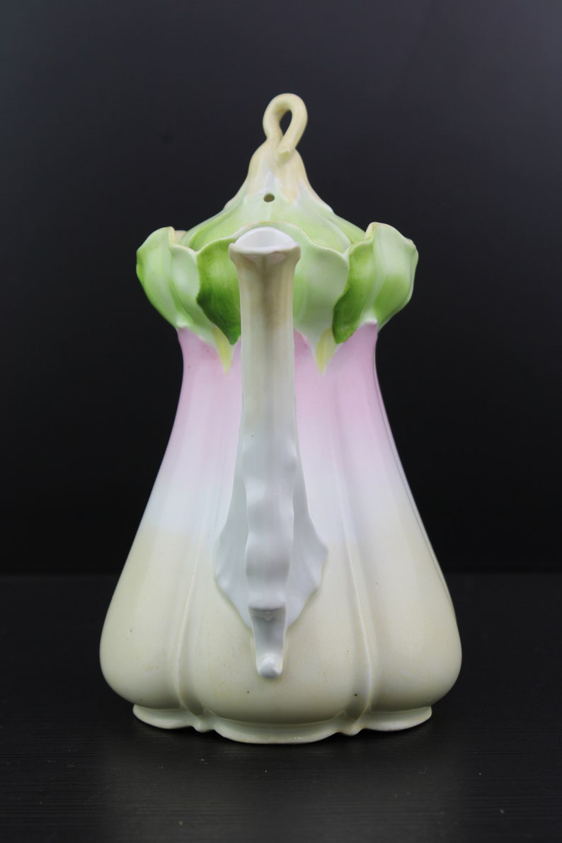 Art Nouveau Floral Porcelain Teapot. Etsy