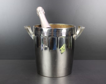 Art Deco silver plated champagne cooler.