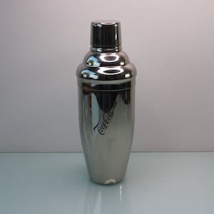 Vintage silver plated Coca Cola cocktail shaker.
