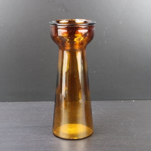 Art Deco pressed glass hyacinth vase.