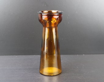Art Deco pressed glass hyacinth vase.