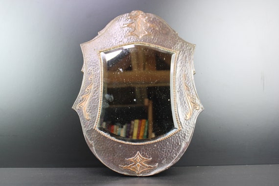 アールヌーボー風 壁掛け鏡 女性彫刻 アールヌーボー風 壁掛け鏡 女性