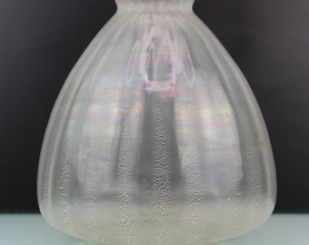 Art Deco Glass tin crackle sonoor vase Andries Copier Leerdam.