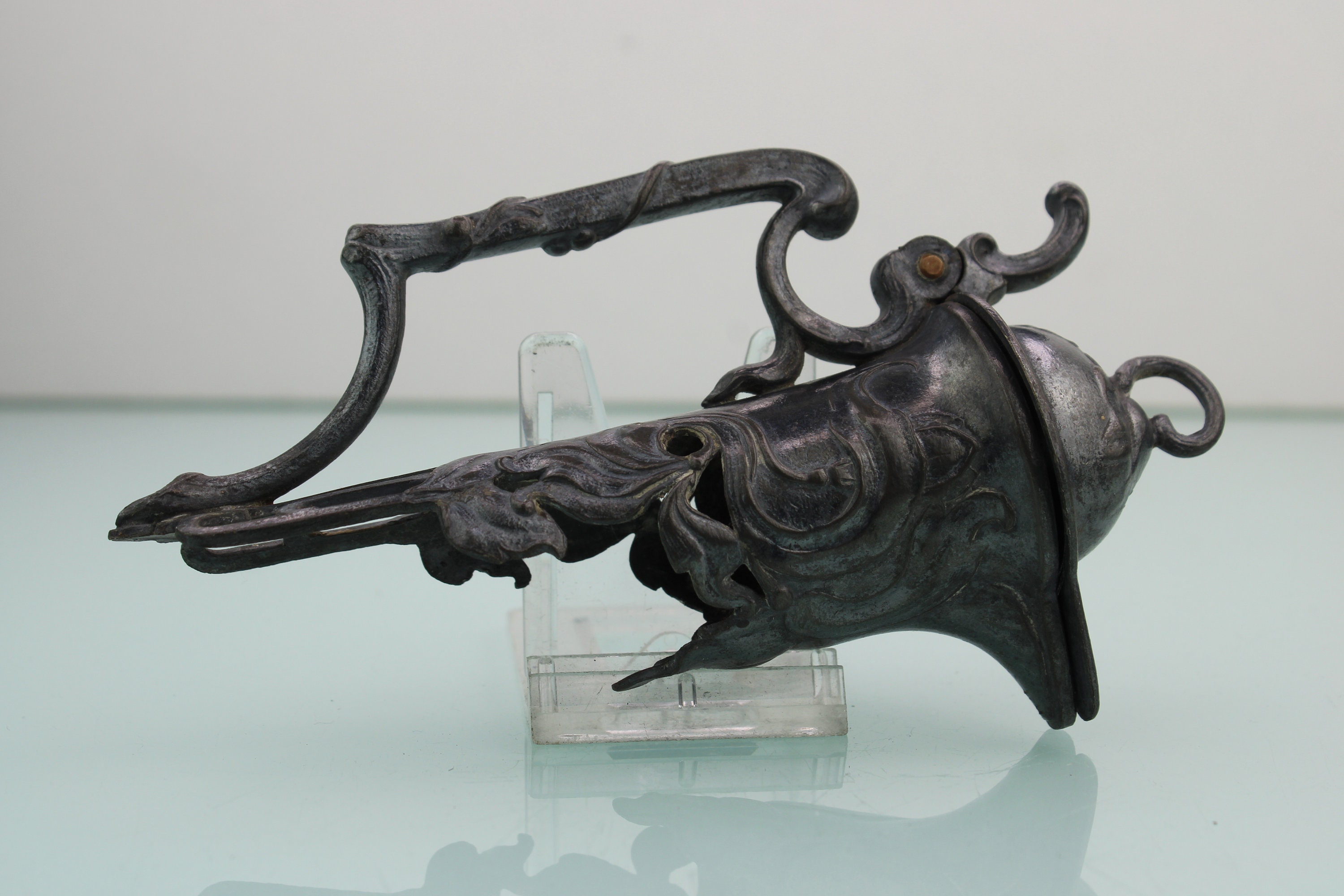 GRANDE COUPE "ART NOUVEAU" EN ETAIN PAR A. E CHANAL