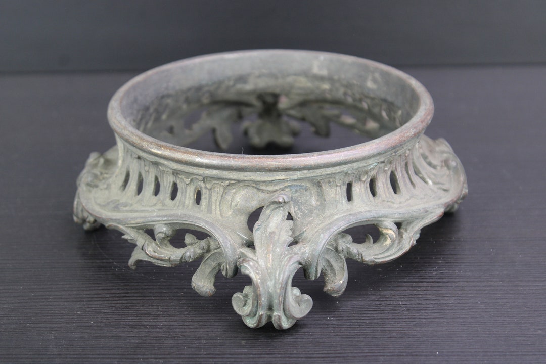 Antique Bronze Round Vase Display Stand. Etsy