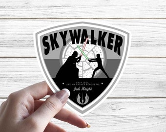 Pegatina Skywalker / Pegatina de Star Wars / Pegatina de El Retorno del Jedi / Pegatina de Luke / Regalo de Star Wars / Kiss-Cut