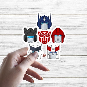 Autobots Generation 1 Sticker | Transformers G1 Stickers | Optimus Prime Jazz Ironhide Prowl Ratchet | Autobots Gift | DopeyArt