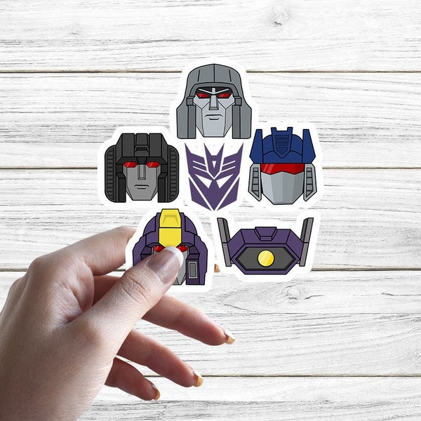 Decepticone Generation 1 Sticker | Transformers G1 Aufkleber | Megatron SterneCream Soundwave Astrotrain Shockwave | Autobots Geschenk | DopeyArt