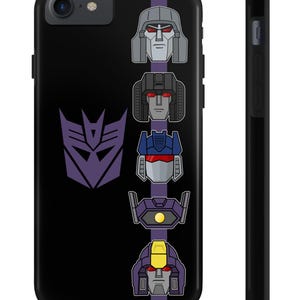 Decepticons Generation 1 Tough Phone Case | Transformers G1 Phone Case | Megatron Starscream Soundwave Shockwave Astrotrain | DopeyArt