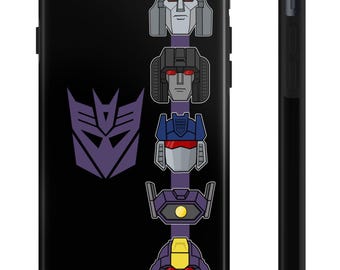 Decepticons Generation 1 Tough Phone Case | Transformers G1 Phone Case | Megatron Starscream Soundwave Shockwave Astrotrain | DopeyArt