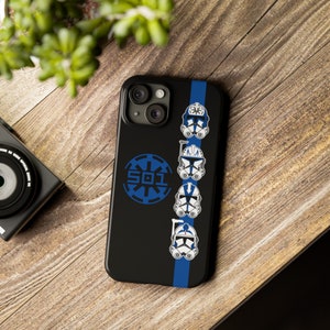 501st Legion Slim Phone Case | Star Wars Phone Case | Clone Wars | Captain Rex Fives Jesse Appo | Star Wars Gift | iPhone 15