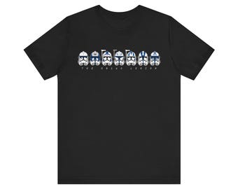 Camiseta de Star Wars con 7 cascos de la Legión 501 / Rex, Fives, Jesse, Hardcase, Echo y más