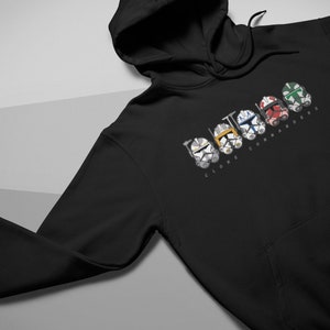 Clone Commanders Hoodie | Star Wars Shirt | Clone Wars Hoodie | Captain Rex Commander Cody Wolffe Thorn Gree | Star Wars Gifts | DopeyArt