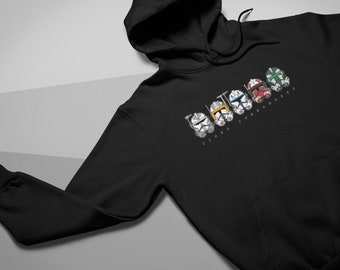 Sudadera con capucha de los comandantes clon de Star Wars: Capitán Rex, Cody, Wolffe, Thorn, Gree