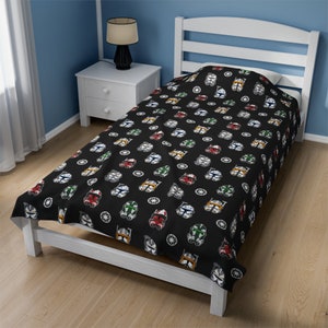 Clone Commanders Blanket | Star Wars Blanket | Clone Wars Blanket | Rex Wolffe Cody Thorn Gree | Star Wars Gifts | Blanket for Kids