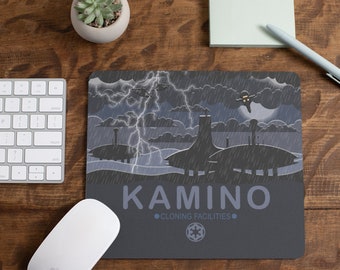 Kamino Mouse Pad | Star Wars Galaxy | Star Wars Mouse Pad | Star Wars Office Gift | Clones | DopeyArt | Computer Accessories