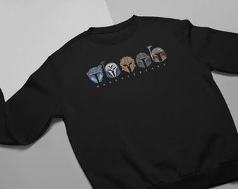 Mandalorians V2 Sweatshirt | Star Wars Shirt | Mandalorian Pullover | Armorer Bo Katan Boba Fett Din Djarin Paz Vizsla | Star Wars Gifts