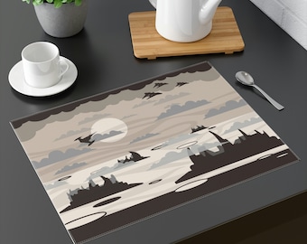 Jogo Americano Mandalore: Decoração de Jantar Star Wars: Planeta do Deserto