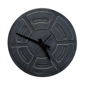 Kodak Matte Black Vintage Clock Large (13.5&quot;)