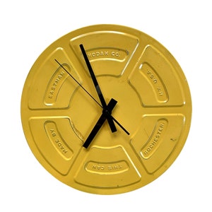 Reloj vintage amarillo Kodak grande (13,5")