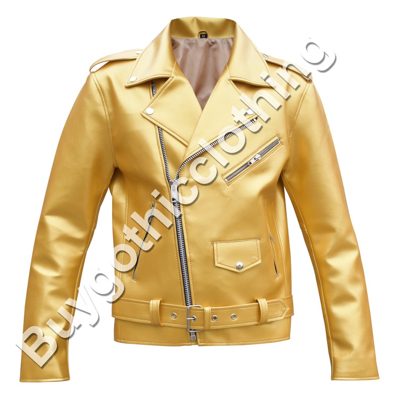 Men Motorcycle Gothic Military Jacket Goth Band RIP Moto Biker Punk Coat Jacket