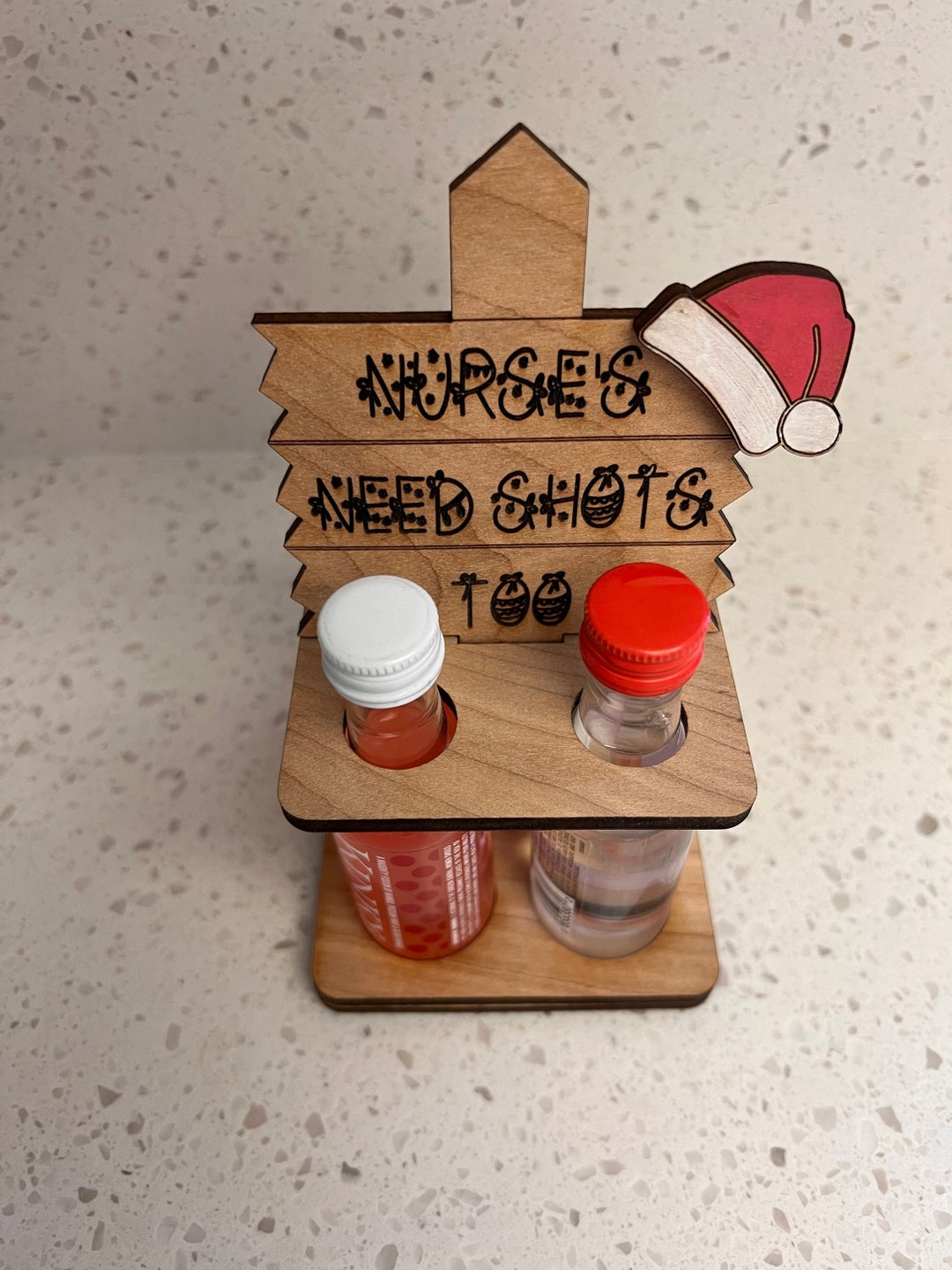 Funny Mini Liquor Bottle Carrier, Alcohol Christmas Gifts for Nurses