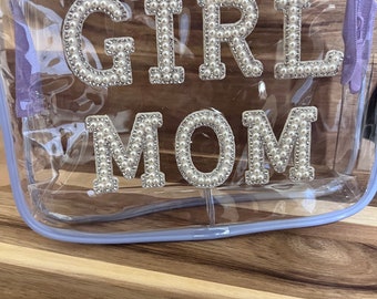 Personalized Custom Transparent Bags - Clear Pouch with Patches - PVC Pouch - Personalized Pouches - Personalized Gifts