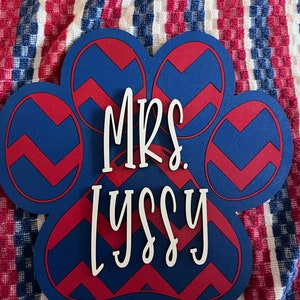 Personalized Teacher Door Sign, Teacher Gifts, Custom Teacher Name Sign, Classroom Welcome Sign, Classroom Door Hanger, Back to School Gift