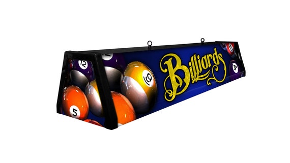 blue pool table light