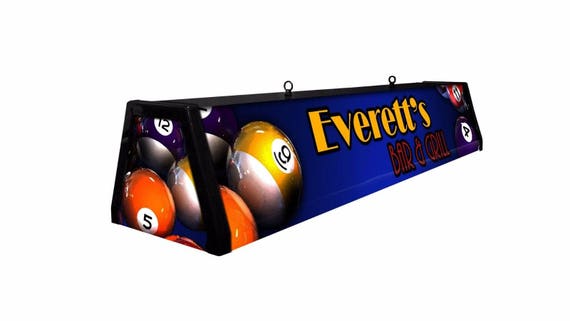personalized pool table light