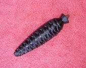 Cuckoo Clock Vintage Weight Cast Iron Pine Cone Part 650 Grams 6 quot Long 23 Oz.
