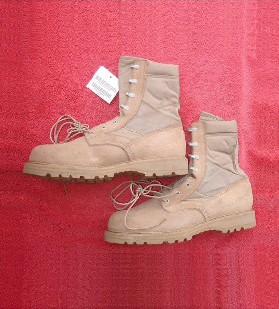 Mens New 13R Military UFCW Steel Toe Desert Sand Mondo Pt  display picture 1