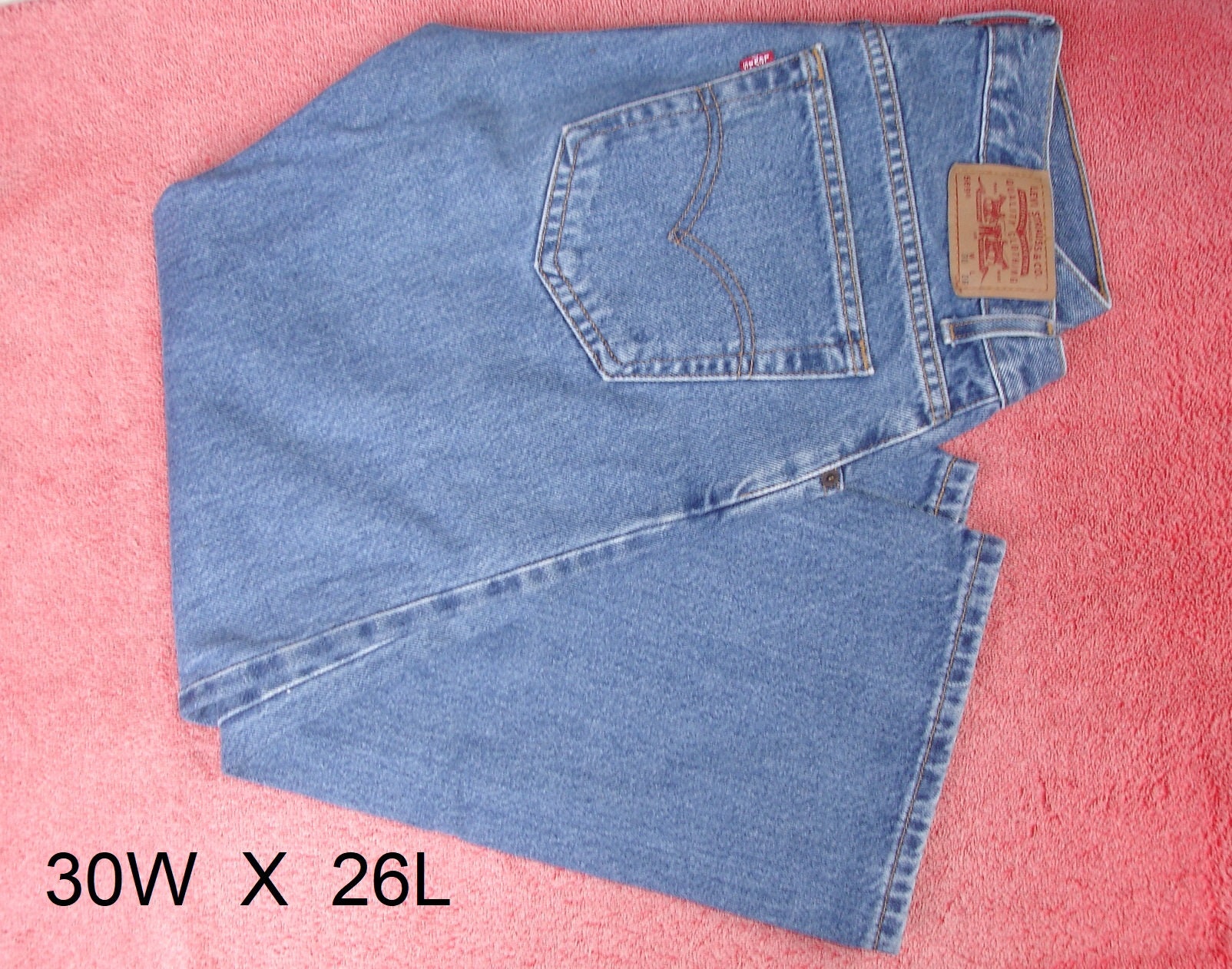 Levis Mens Blue Jeans 30 X 26 Husky 