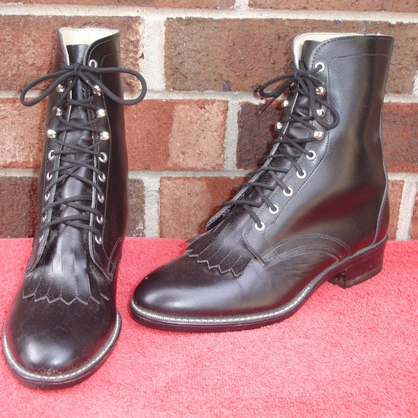 Saxon Allyn Bottes Paddock en cuir avec fermeture éclair