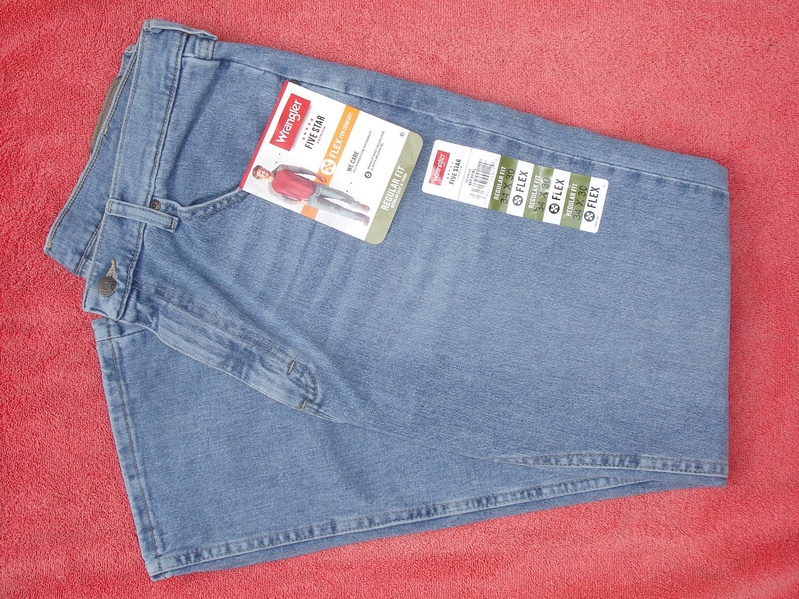 Wrangler Mens Blue Jeans 34 x 30 Zipper Fly Denim Five Star - Etsy  Österreich