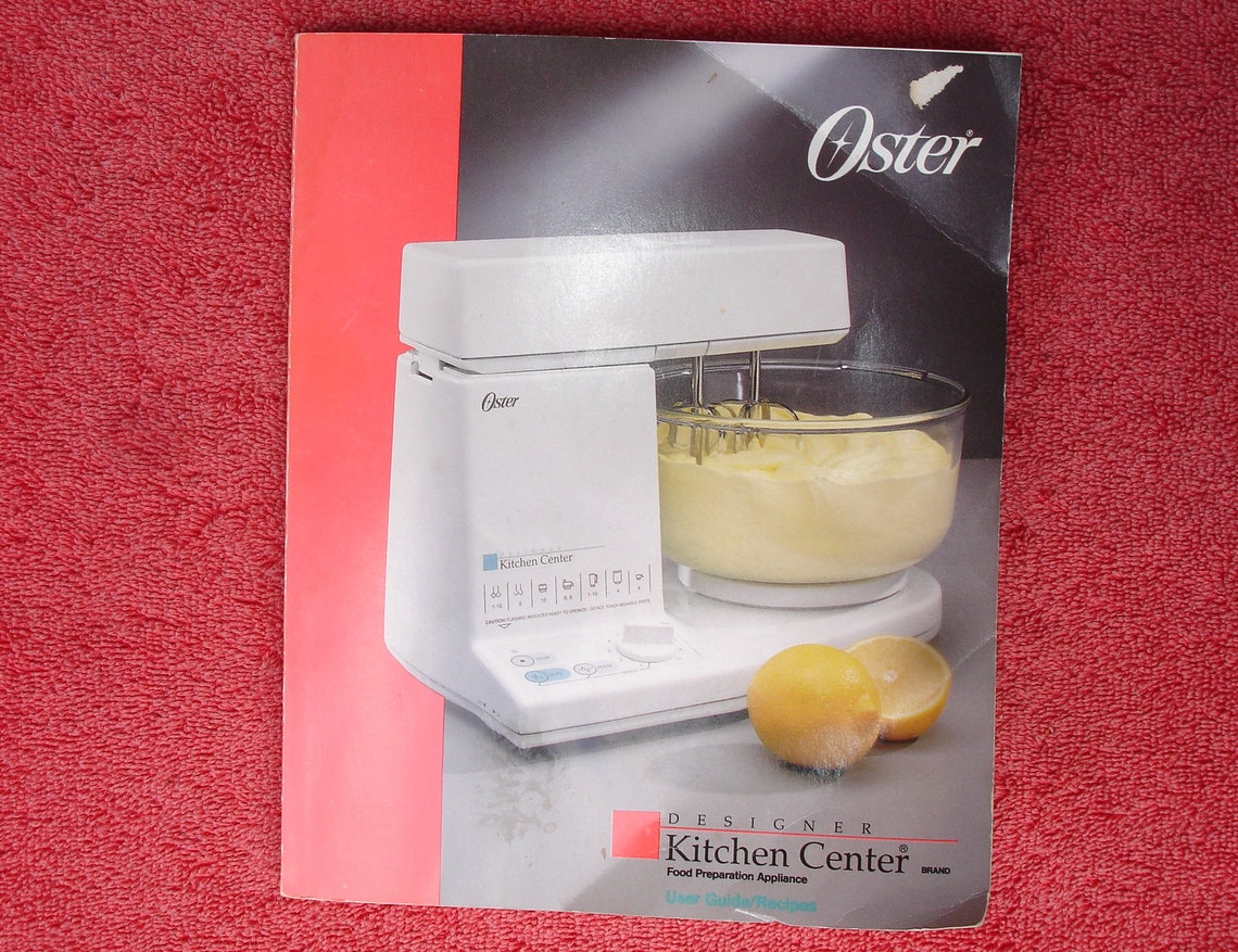 Oster Designer Kitchen Center Model 5500 Owners Manual | Etsy