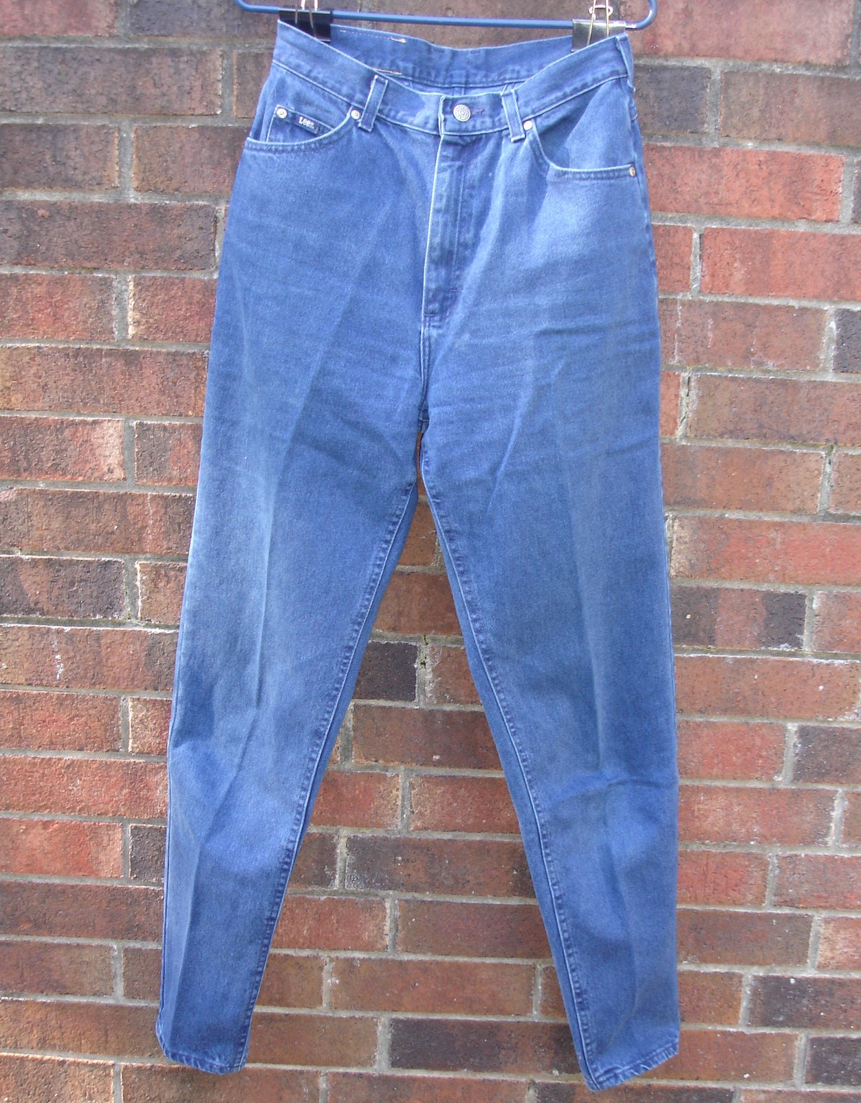 Womens Lee Blue Jeans 12 Long Denim Zipper Fly Etsy.de