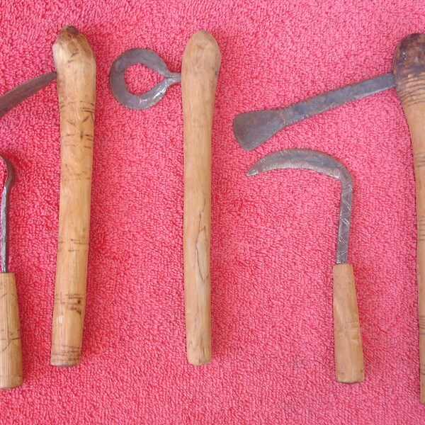 Miniature Weapons and Agriculture Tools Resembling Iron Age Items With That Ancient Archeological Find Rustic Look For Great Display