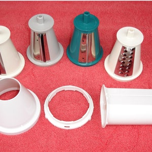 Presto Professional Salad Shooter Slicer Shredder Cone Blades Retainer Lock Ring Funnel Pusher Replacement Parts