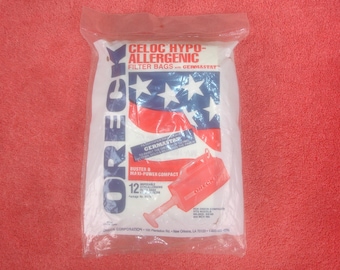 Oreck Vacuum Bags Pack of 12 New MV-12 Fits Models BB280D, BB-280E, BB180, and MCV-160