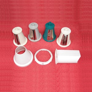 Presto Professional Salad Shooter Slicer Shredder Cone Blades Retainer Lock Ring Funnel Pusher Replacement Parts