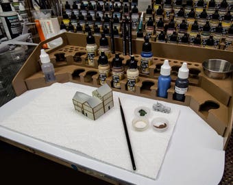 Painting Station - 26mm, For Vallejo and Army Painter Style Dropper Bottles