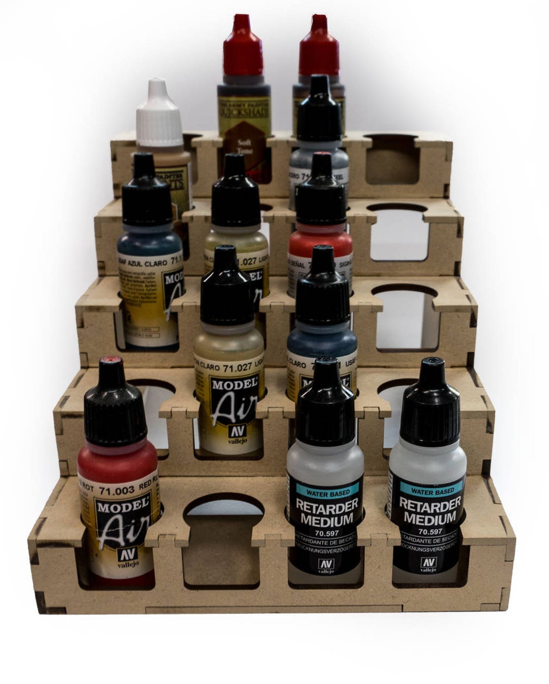 Painting Station - 26mm V2, for Vallejo and Army Painter Style Dropper  Bottles