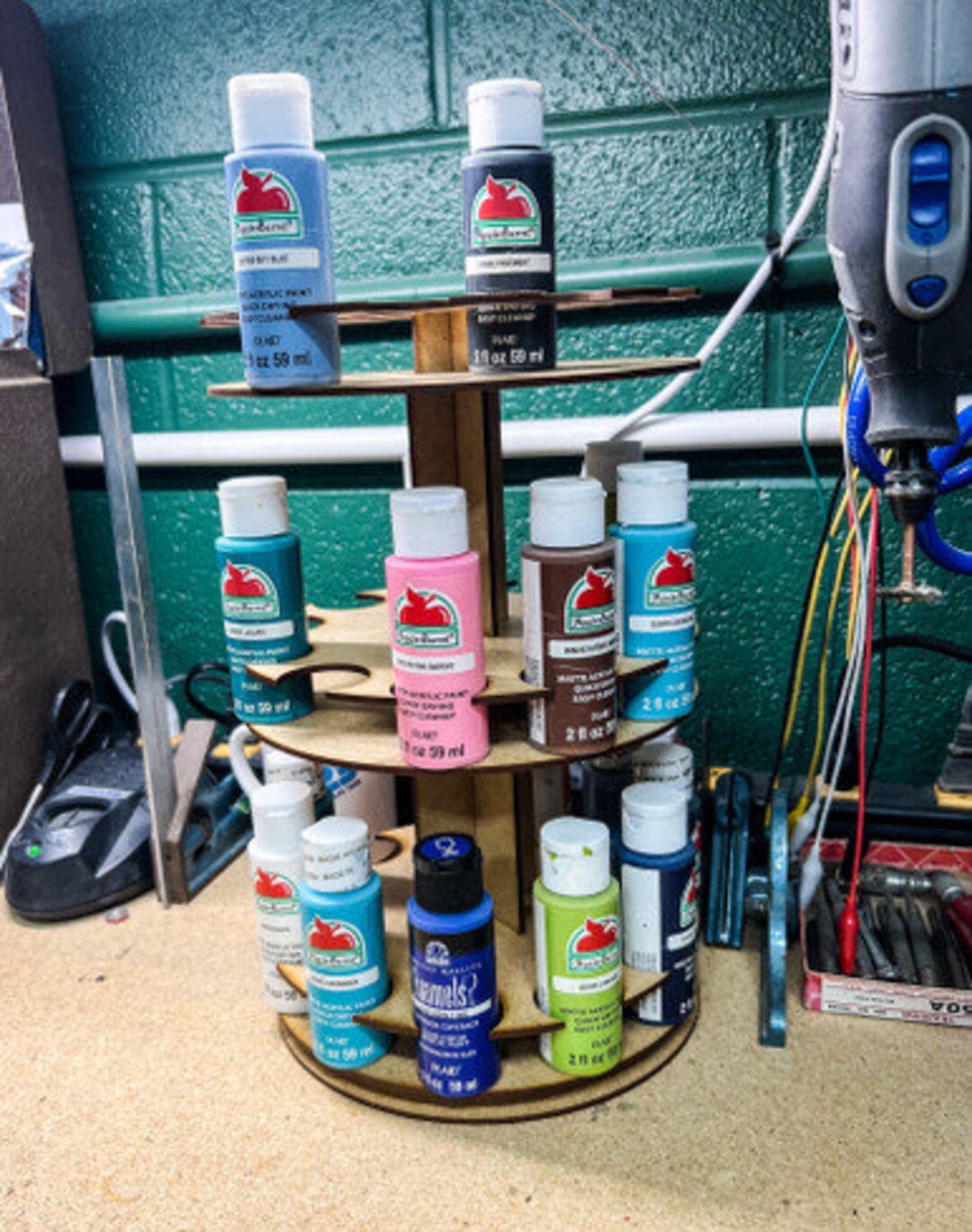 Rotating Paint Rack for 2oz Craft Paints Apple Barrel - Etsy