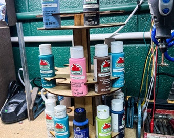 Rotating Paint Rack for 2oz Craft Paints apple Barrel Folk - Etsy
